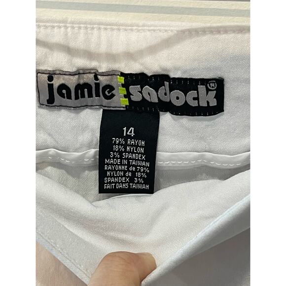 Jamie Sadock Bermuda Shorts Womens 14 White Golf Casual Summer Cargo Pocket - Picture 5 of 9